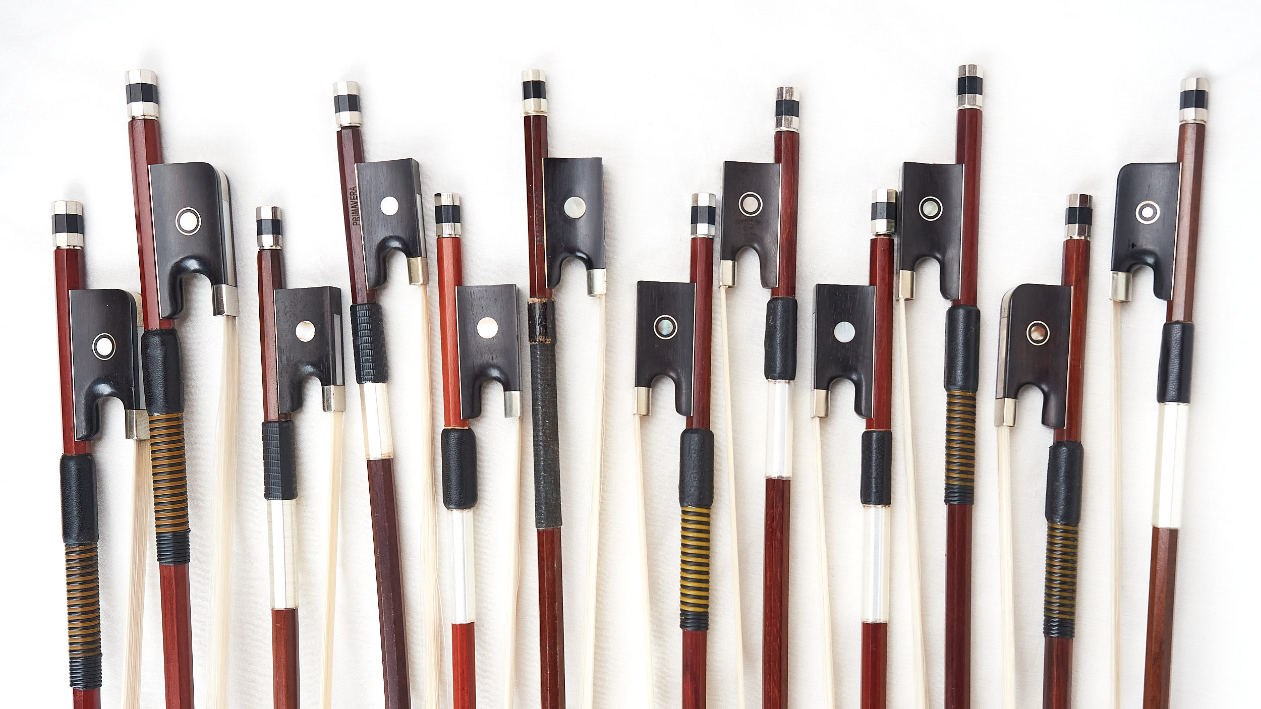 violin, viola and cello bows